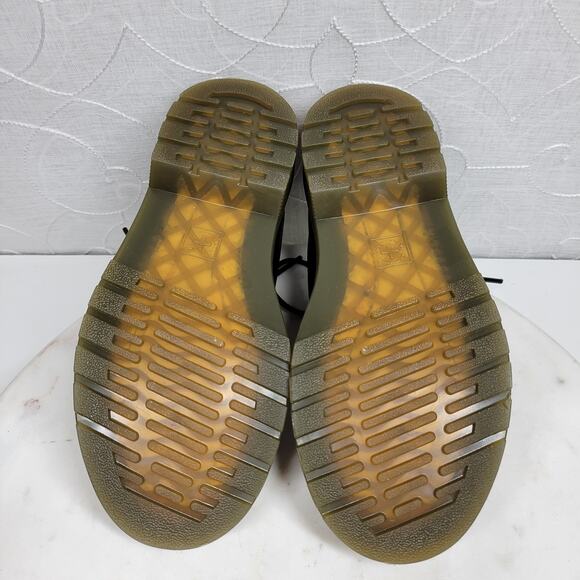 Dr Martens Derby Shoes Kids 2 Black Leather Lace Up‎ Chunky - Picture 11 of 15